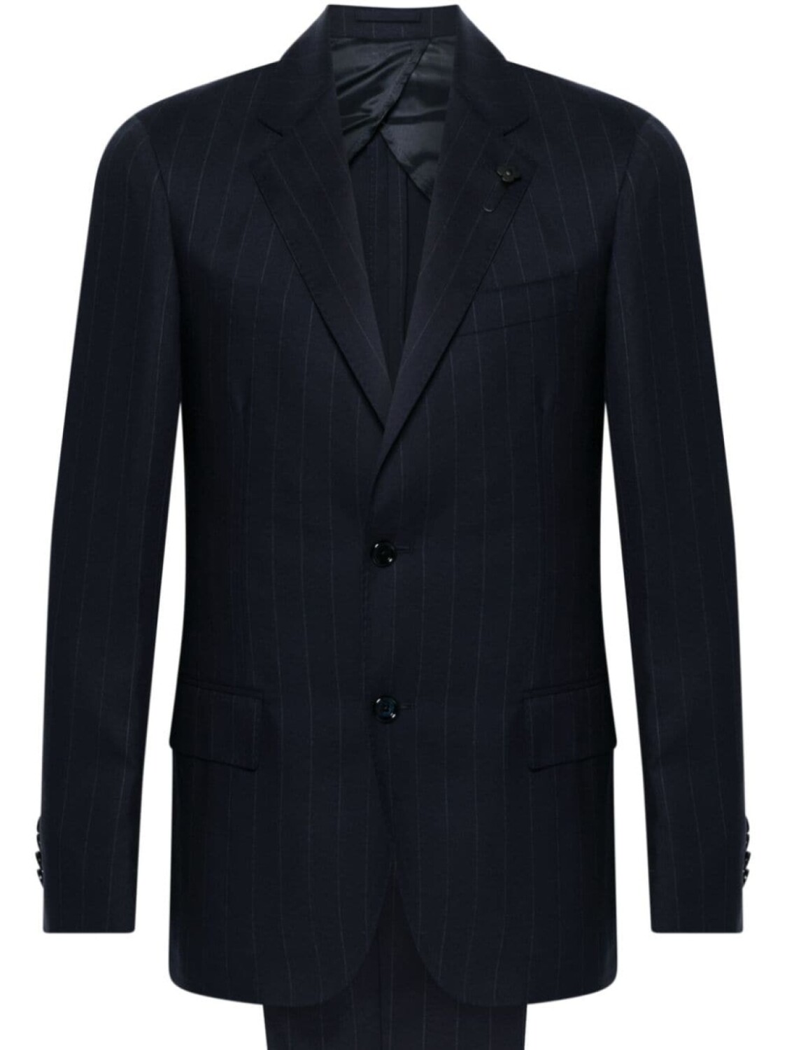

Lardini костюм в тонкую полоску, синий