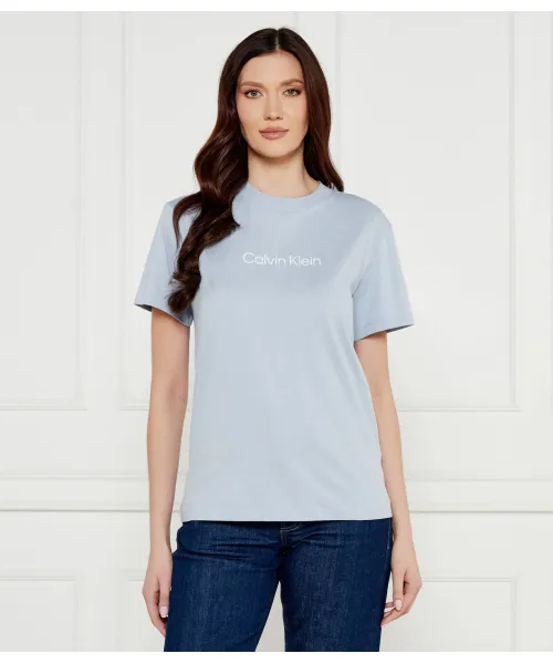 

Футболка с логотипом героя Regular fit Calvin Klein, синий