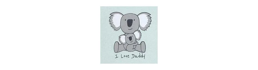 Комплект из трех мягких хлопковых боди Hudson Baby, Daddy Koala — фото 2