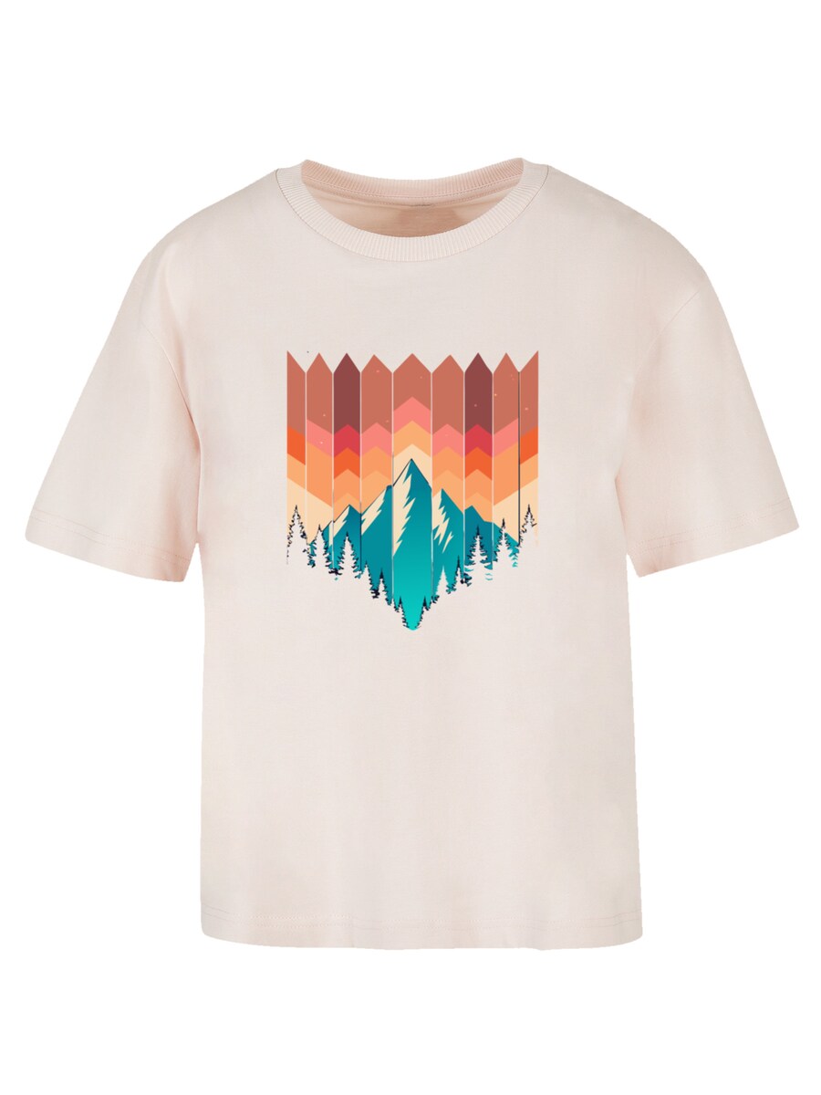 

Футболка F4NT4STIC Geometric Mountain Sunset, Rose
