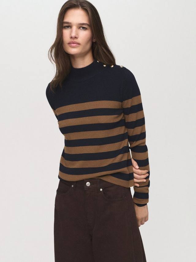 

Джемпер Lucca с высоким воротником и полосками Mango