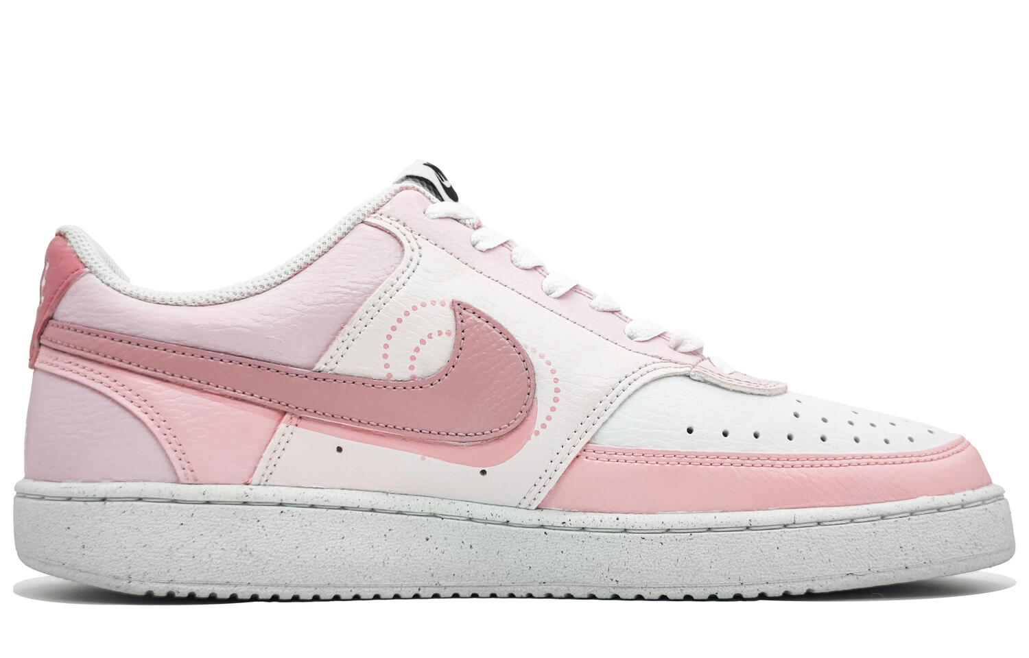 

Кроссовки Nike Court Vision 1 Skateboarding Shoes Men Low-top Dark Pink Nubuck, цвет Love fans