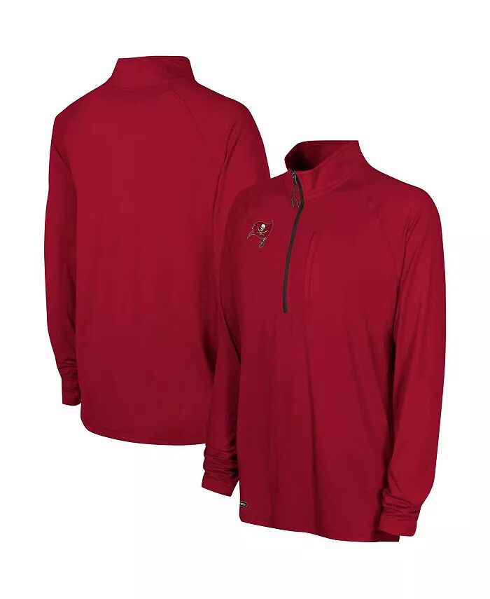 

Мужская красная толстовка Tampa Bay Buccaneers Combine Authentic Raglan с застежкой-молнией на четверть длины Outerstuff