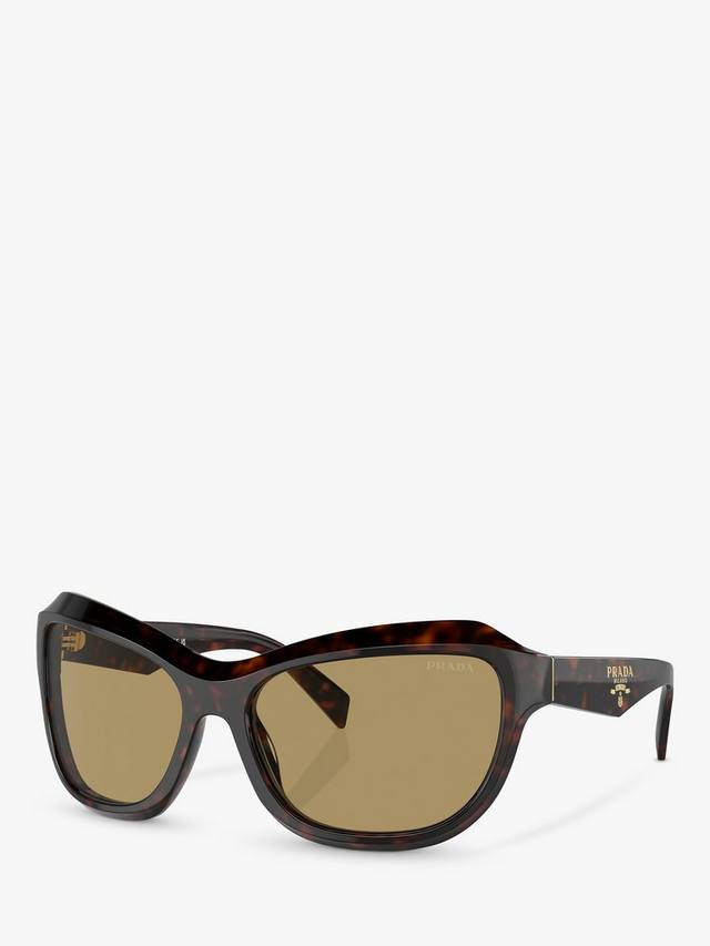 

PRA27S женские прямоугольные солнцезащитные очки Prada, Tortoise/Brown