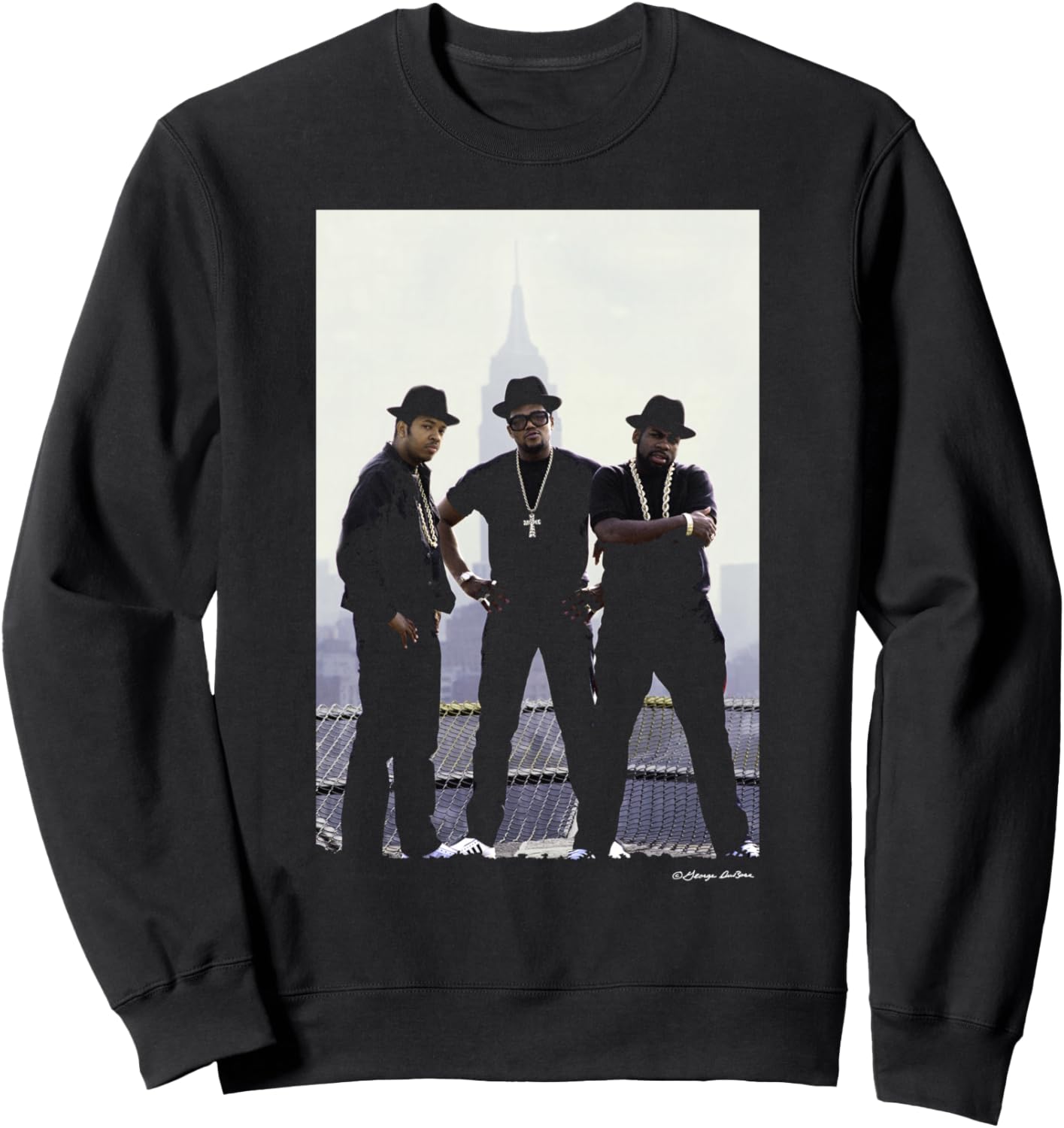 

Рекламный снимок Run-DMC Hip Hop NYC, толстовка с изображением Джорджа Дубоса George Dubose Photography, черный