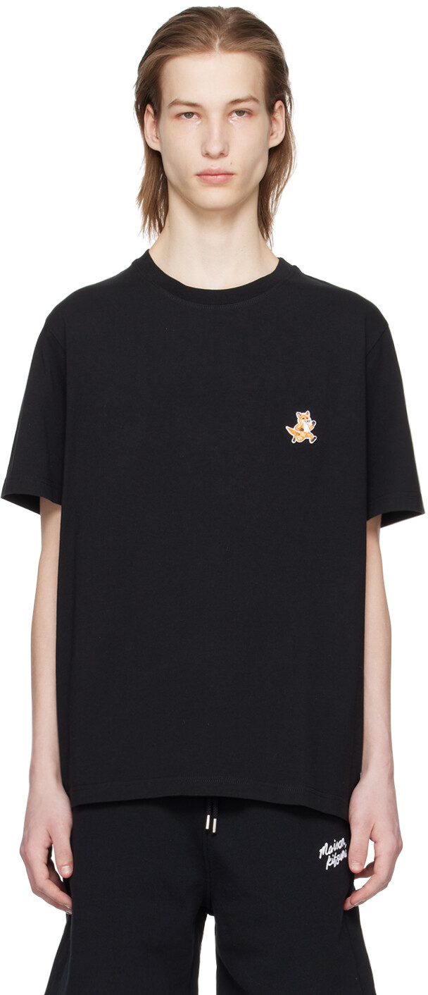 

Черная футболка Speedy Fox Maison Kitsune, цвет Black