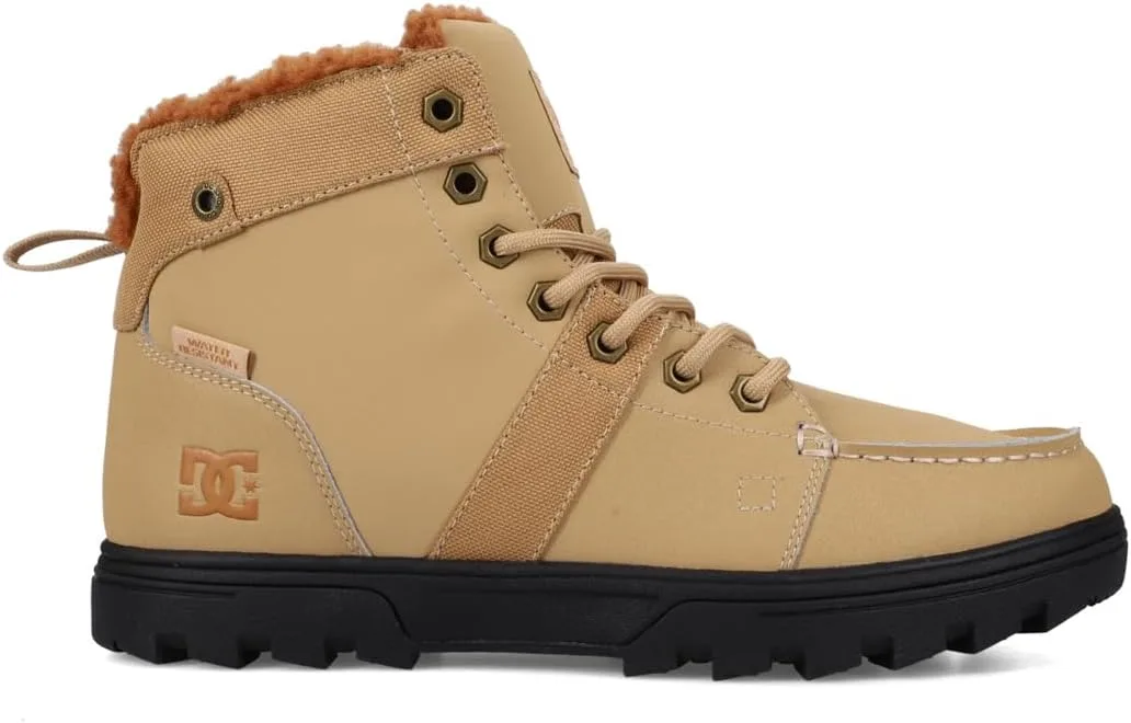 Мужские лодочные туфли DC Shoes Woodland, черный/бежевый — фото 2