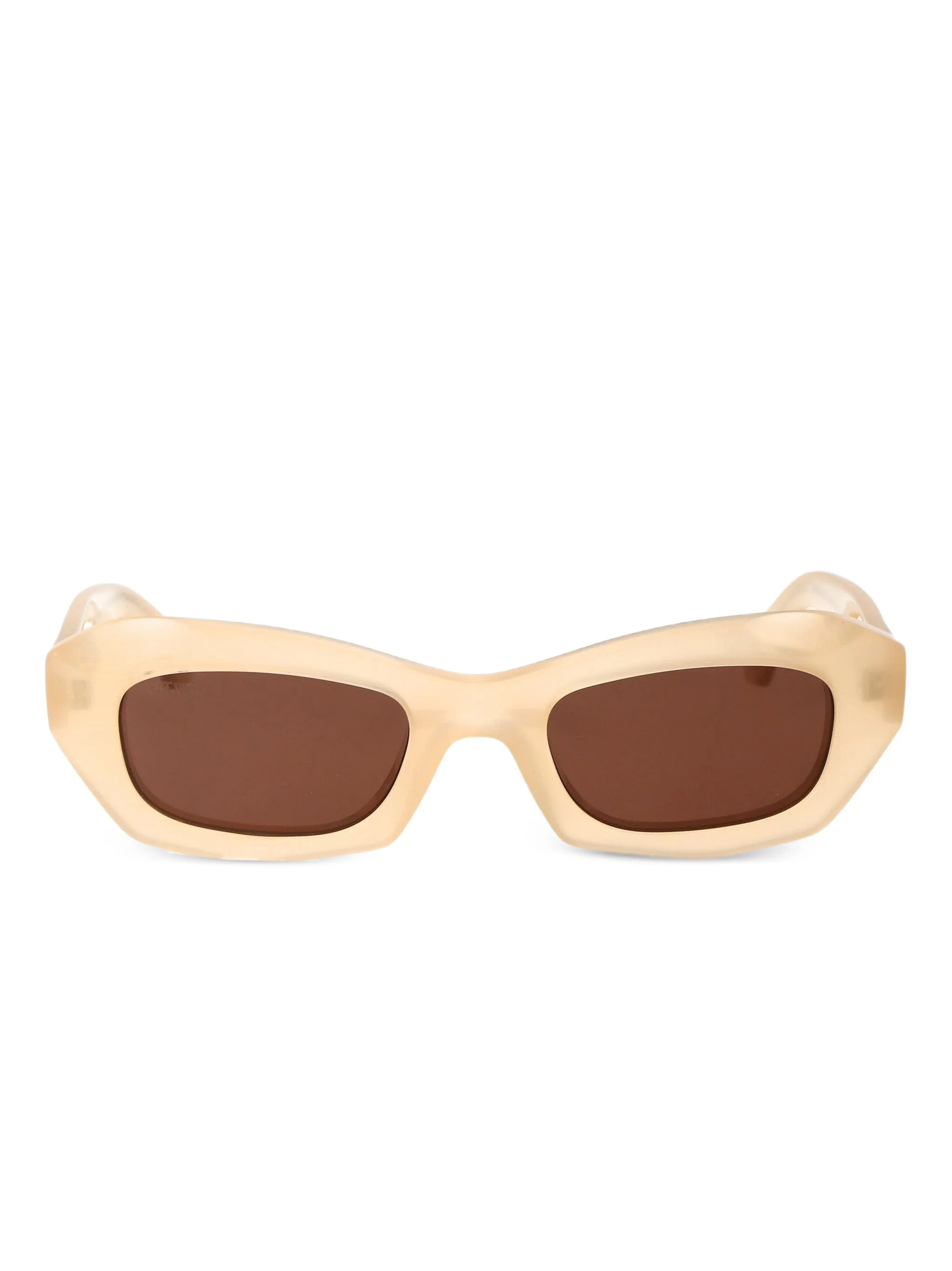 

Солнцезащитные очки Venezia в прямоугольной оправе Off-White, нейтральный