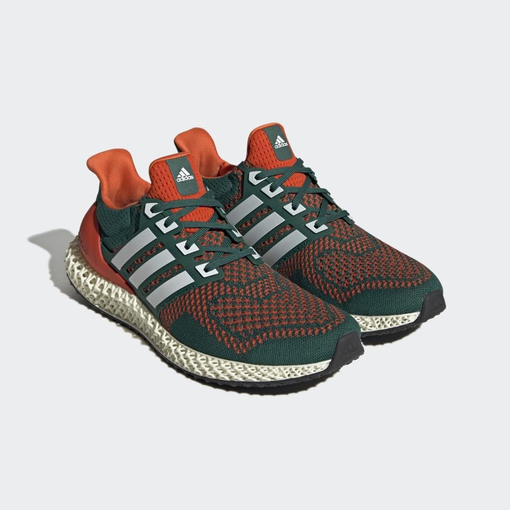 Кроссовки adidas Ultra 4D для взрослых унисекс, белый/зеленый — фото 3