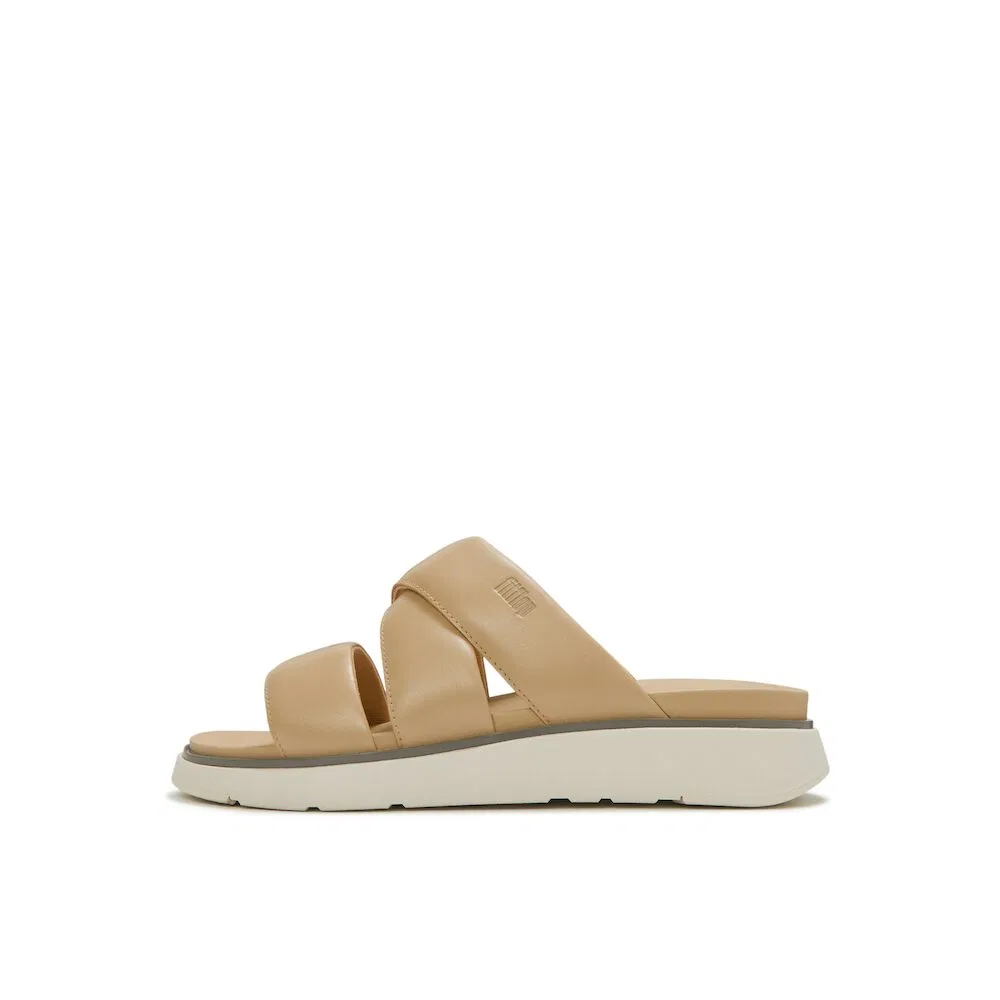Мужские кожаные слайды Genff цвета выцветшего песка от Fitflop — фото 2