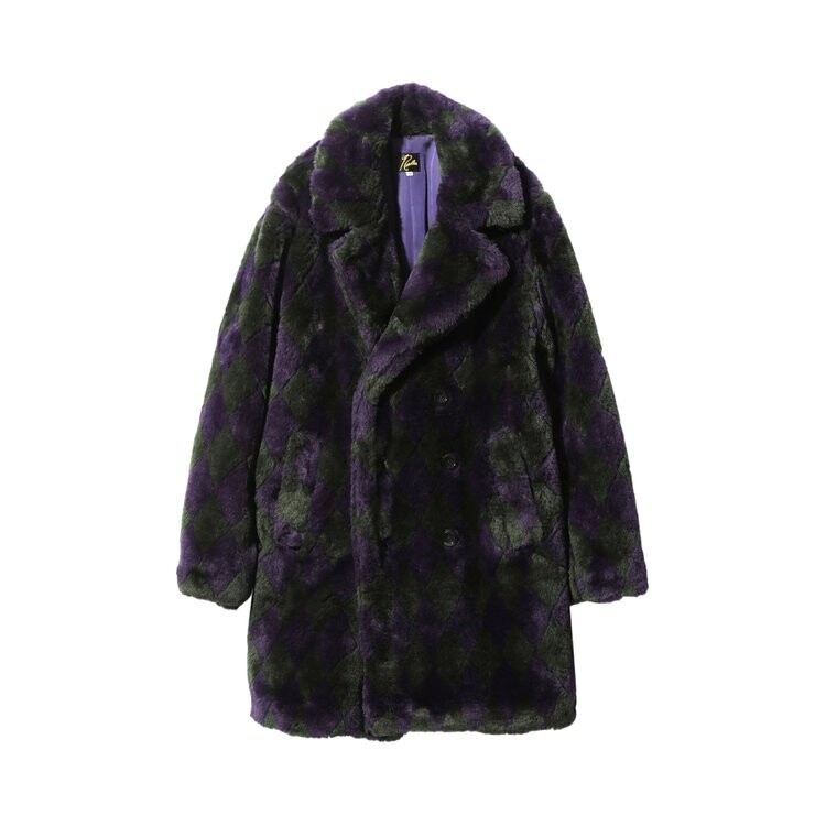 

Пальто Needles Pea Coat, цвет Green/Purple