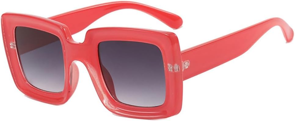 

Солнцезащитные очки в стиле панк, квадратные, женские и мужские, модные, разноцветные, в стиле стимпанк, с защитой от УФ-излучения UV400, L20952 generic, Orangered-gray