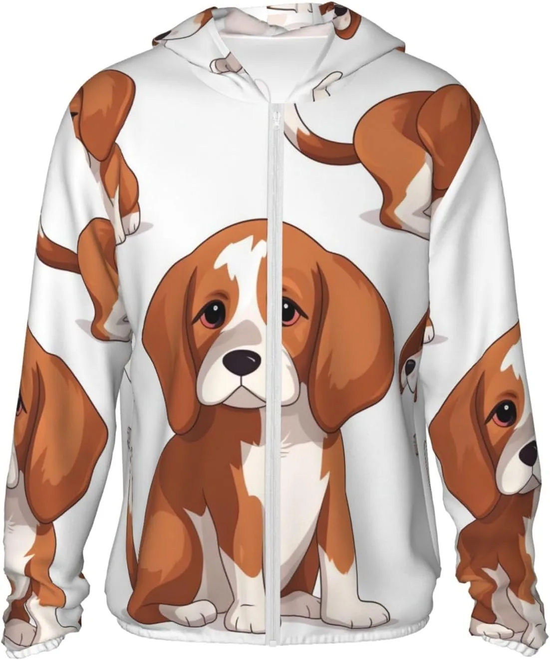 

Мужская толстовка с капюшоном UPF 50+ для защиты от солнца, на молнии, с длинным рукавом и карманом FHEBNDS