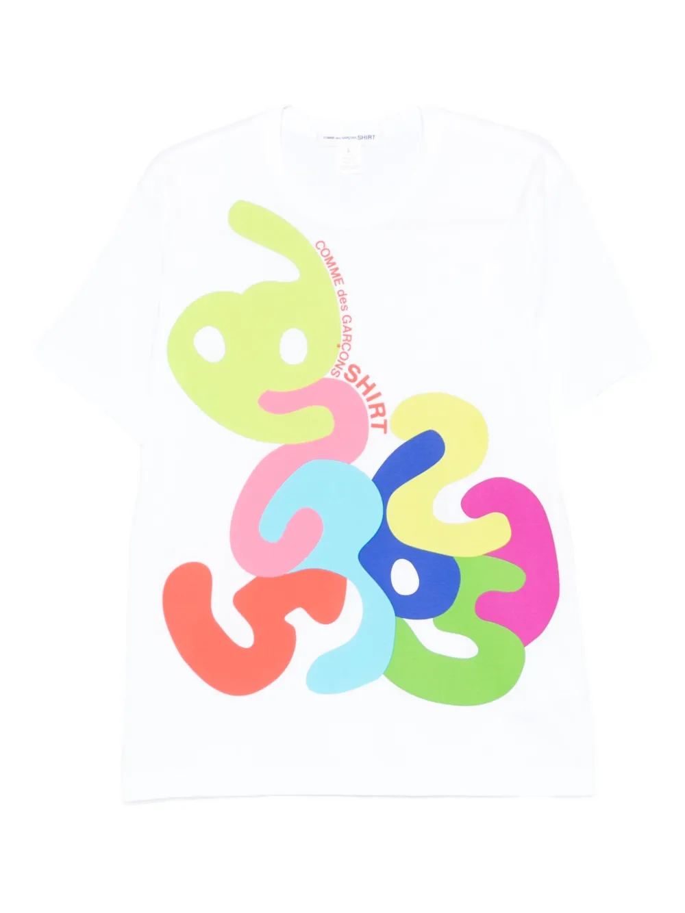 

Футболка с графическим принтом Comme Des Garçons Shirt, белый
