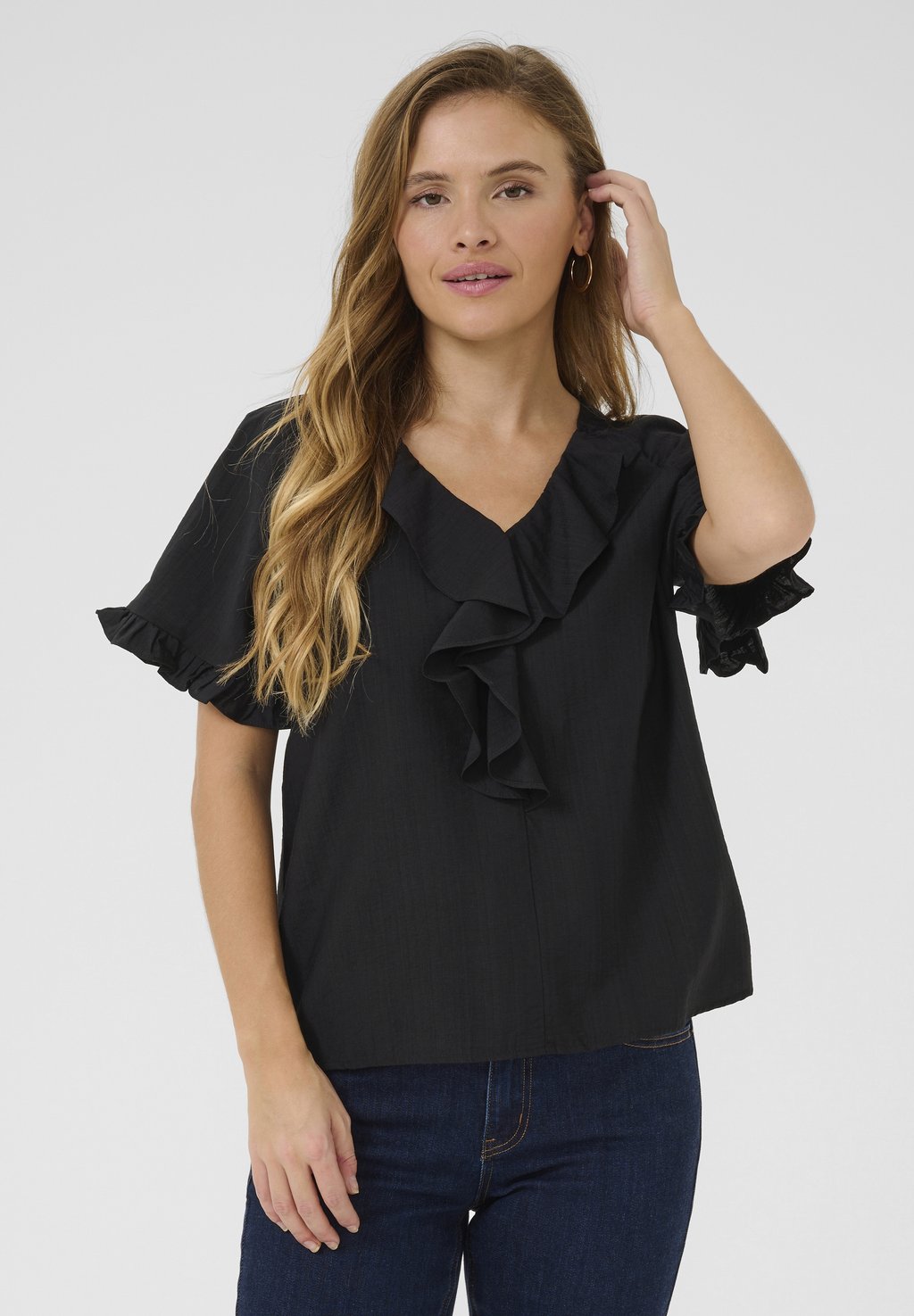 

Блуза KAMARIANA Kaffe, цвет Black Deep