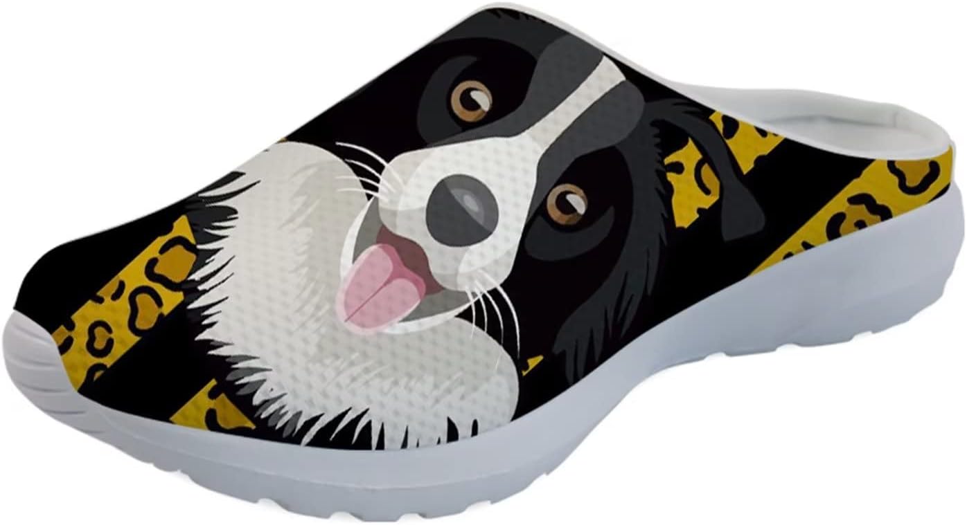 

Женские слипоны-мюли Forchrinse с милым Санта-Клаусом, мужские садовые сабо, сетчатые прогулочные туфли для повседневной носки, работы и спортзала, American Flag Dog