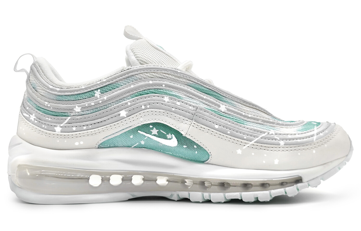

Кроссовки Nike Air Max 97 Lifestyle Shoes Unisex Low-top White/gray, розовый