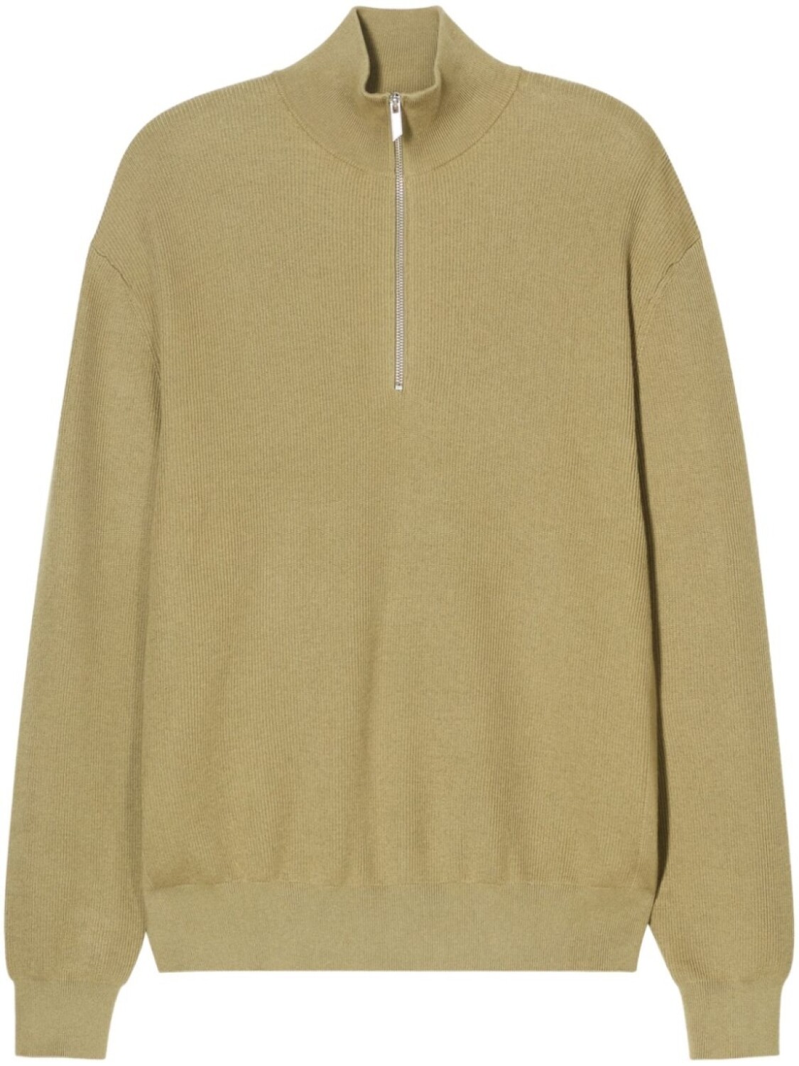 

Свитер с застежкой-молнией на половину длины Closed, зеленый