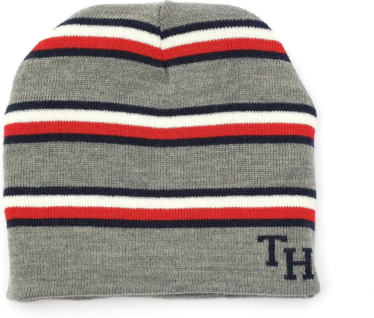 Комплект из шапки и перчаток Tommy Hilfiger для мальчиков с двусторонним логотипом, Medium Grey Heather — фото 3