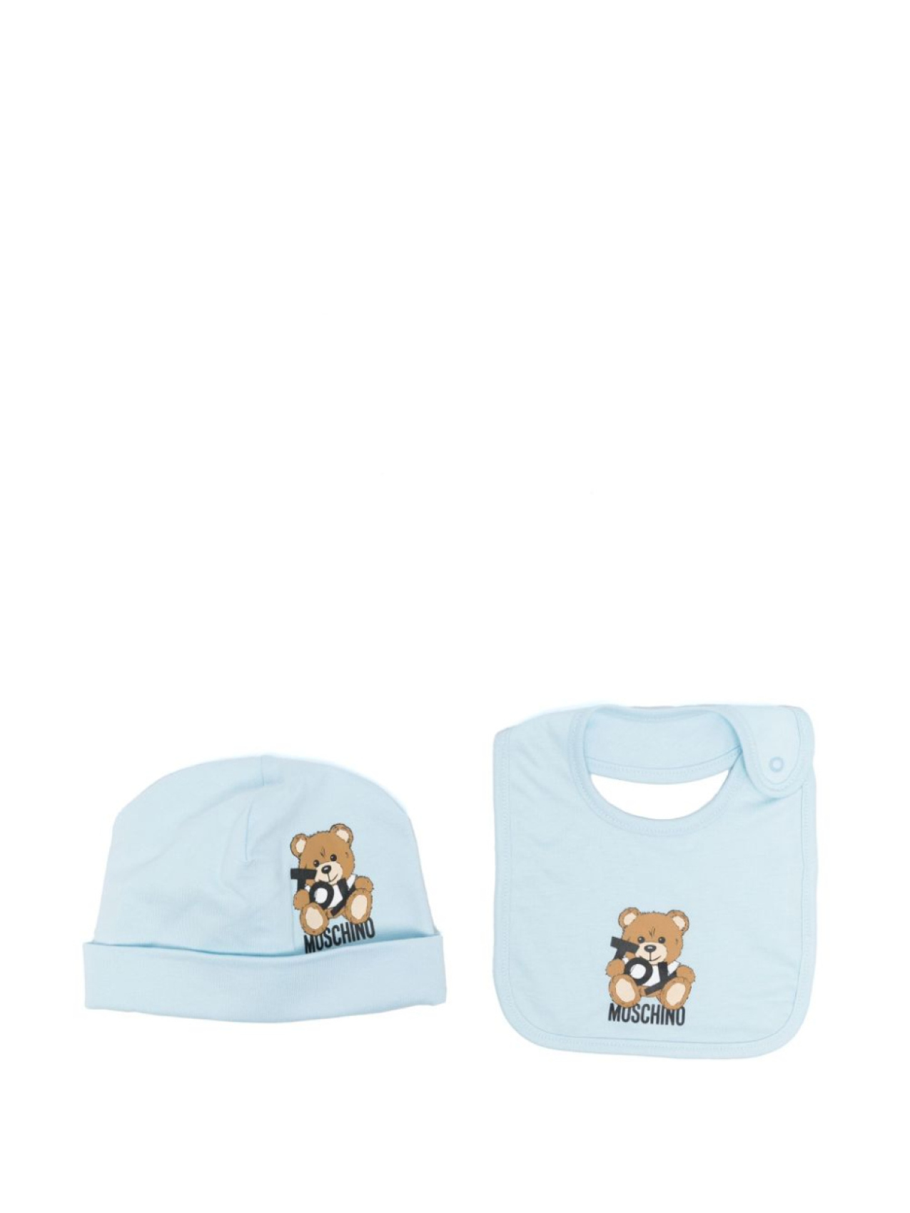 

Moschino Kids шапка бини с принтом Teddy Bear, синий