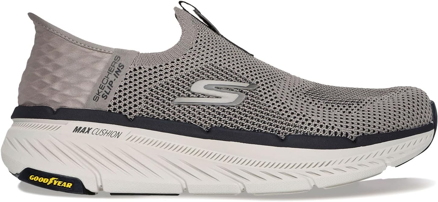 Мужские слипоны Skechers Max Cushioning Premier 2.0, Taupe — фото 2