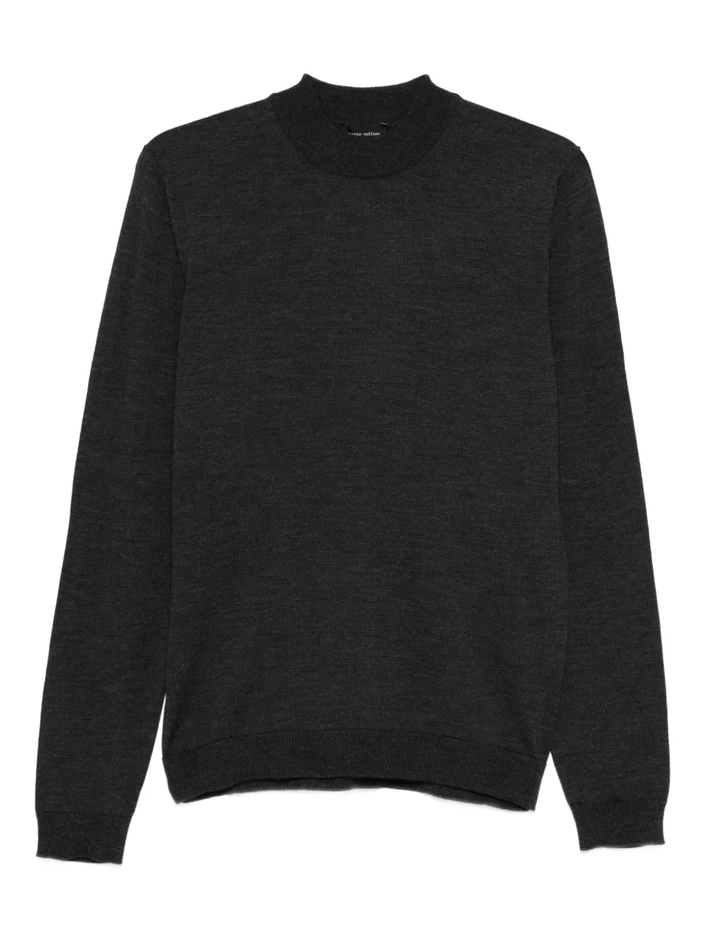 

Свитер с круглым вырезом Roberto Collina, серый