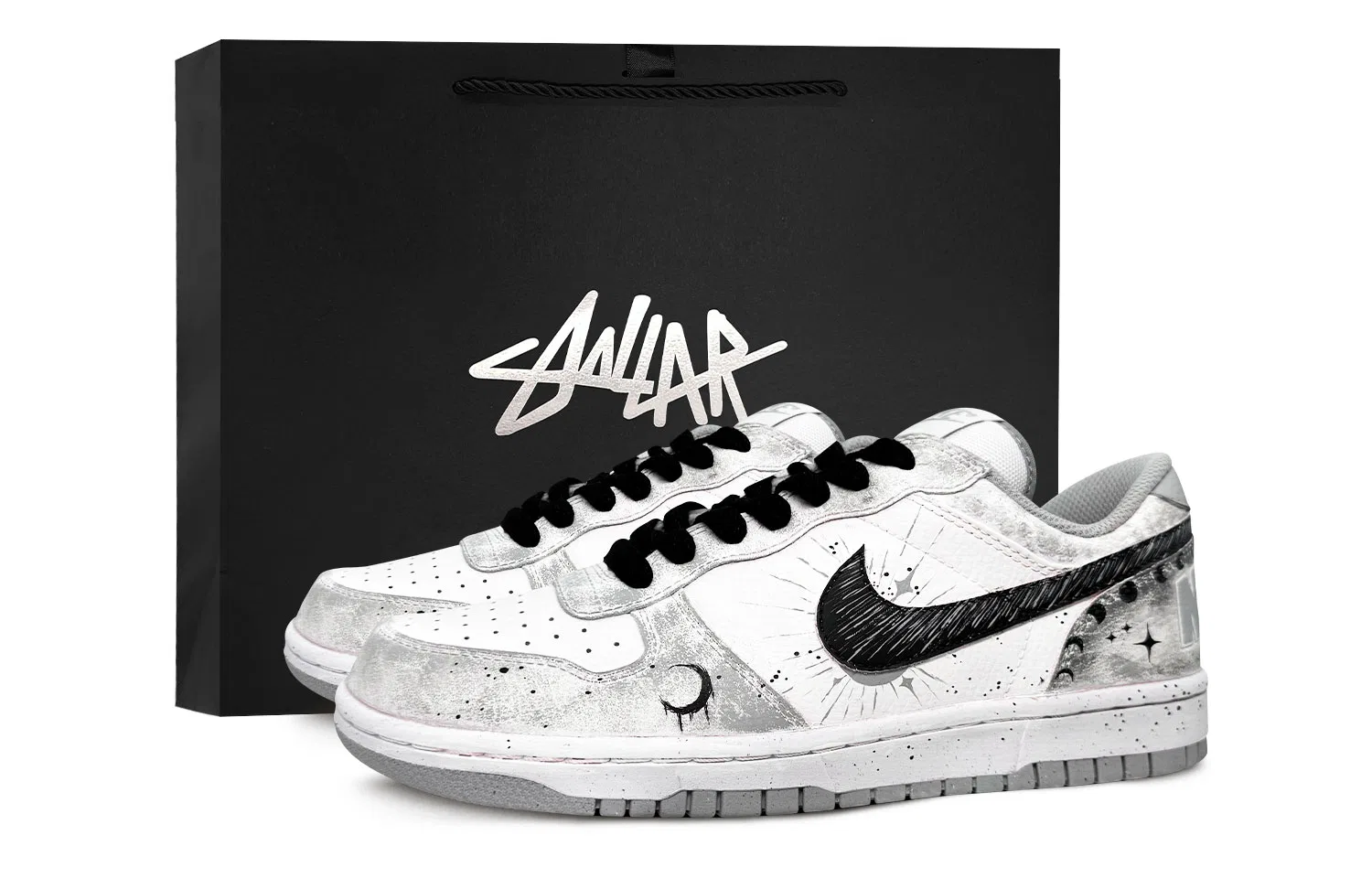 Кроссовки для скейтбординга Dunk Low Nike бело-серые