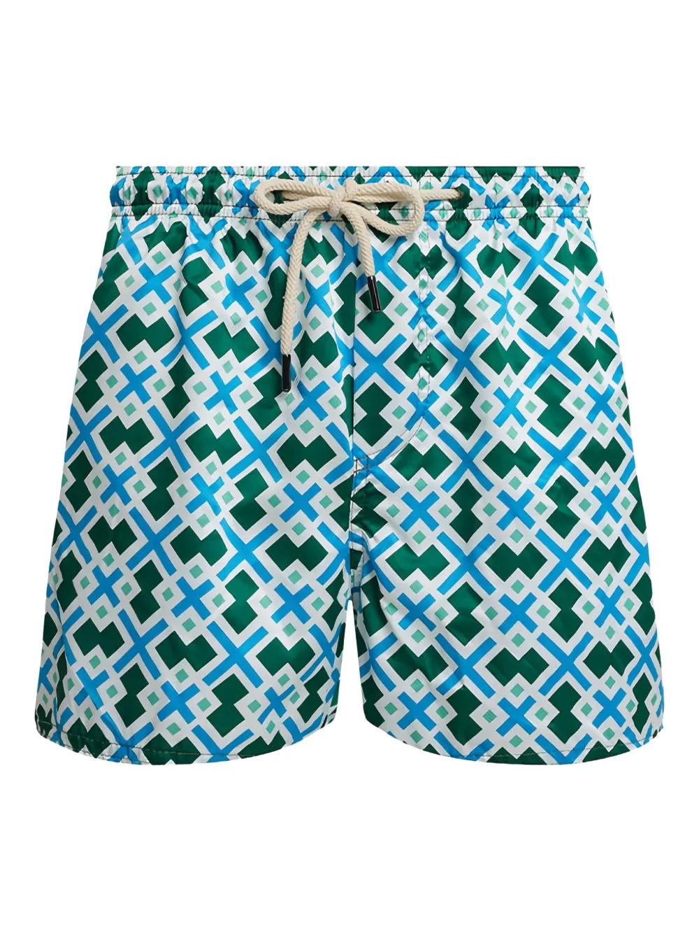 

Плавки-шорты с геометрическим принтом Peninsula Swimwear, синий