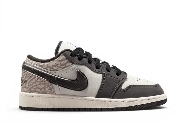 Кроссовки Air Jordan 1 Low SE GS, серый