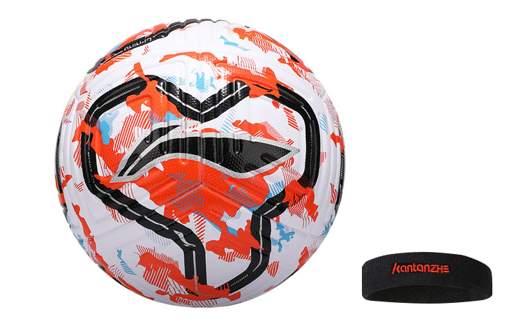 

LINING Размер 5 футбольный мяч TPU бесшовный термосклеивание Unisex белый оранжевый синий