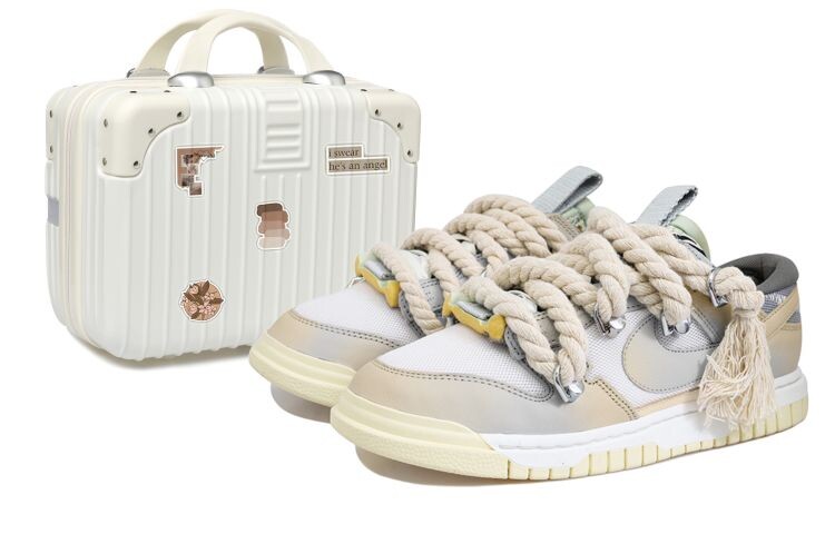 

Кроссовки Nike Air Dunk Jumbo Skateboard Shoes Men Low-Top Beige White/Gray