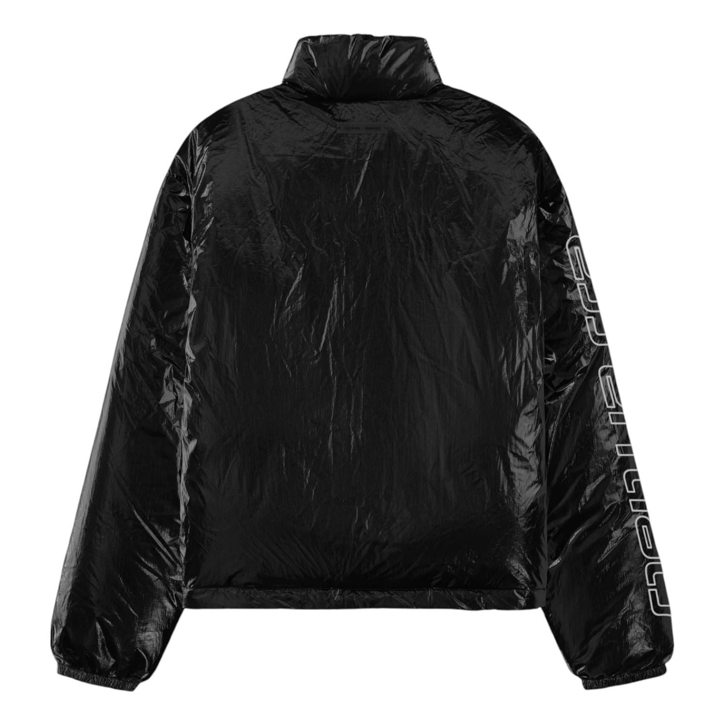 Пуховая куртка Fear of God Essentials из рипстоп-нейлона, цвет «Металлический черный» — фото 2