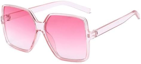 

Модные солнцезащитные очки большого размера с бриллиантами для женщин, стильные квадратные солнцезащитные очки с кристаллами, защита от ультрафиолета UV400 MTZJH, B - 1pc Pink