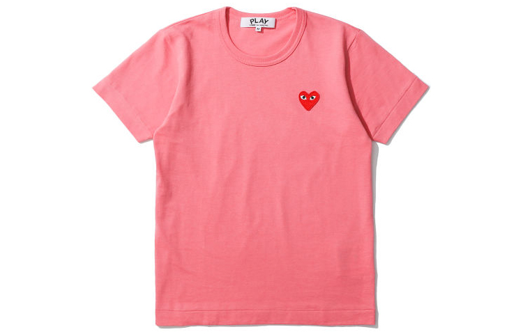 

CDG Play Футболка Comme Des Garcons Play Women's Pastelle Red Emblem Pink, Красный, CDG Play Футболка Comme Des Garcons Play Women's Pastelle Red Emblem Pink