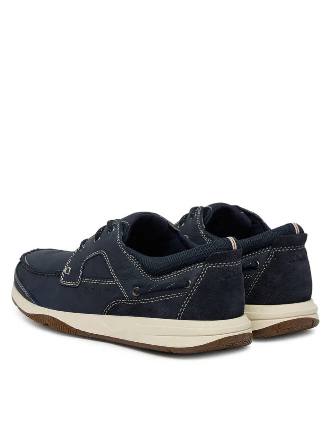 Clarks Туфли на шнуровке Sailview 26176972, темно-синие — фото 3