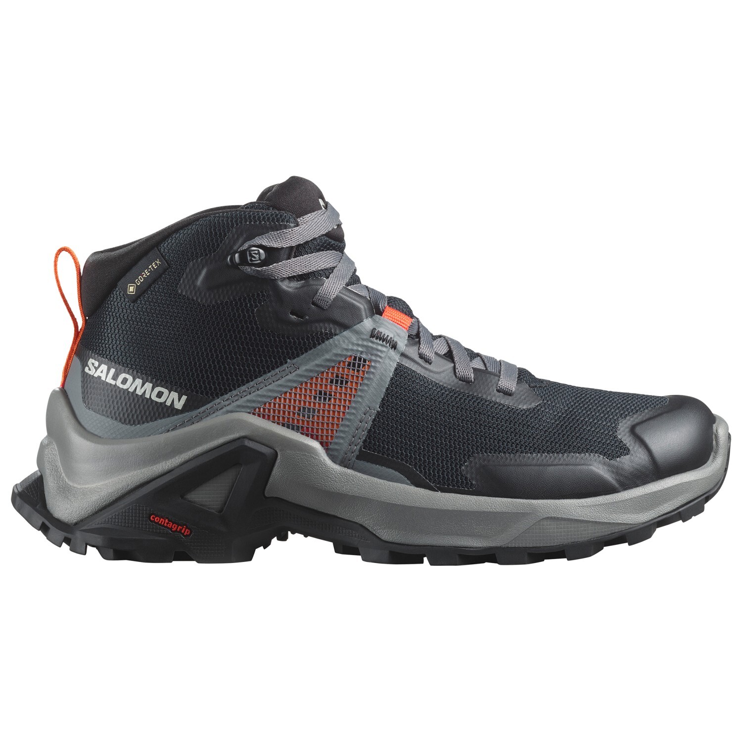 

Ботинки для прогулки Salomon Youth X Raise Mid GTX, цвет Black/Quiet Shade/Dragon Fire