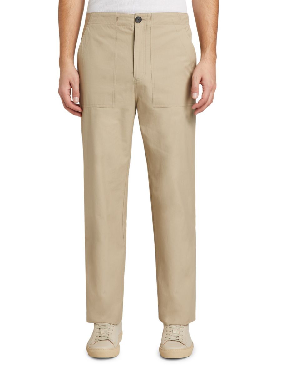 

Хлопковые дорожные брюки с заплатками Frame, цвет Dark Beige