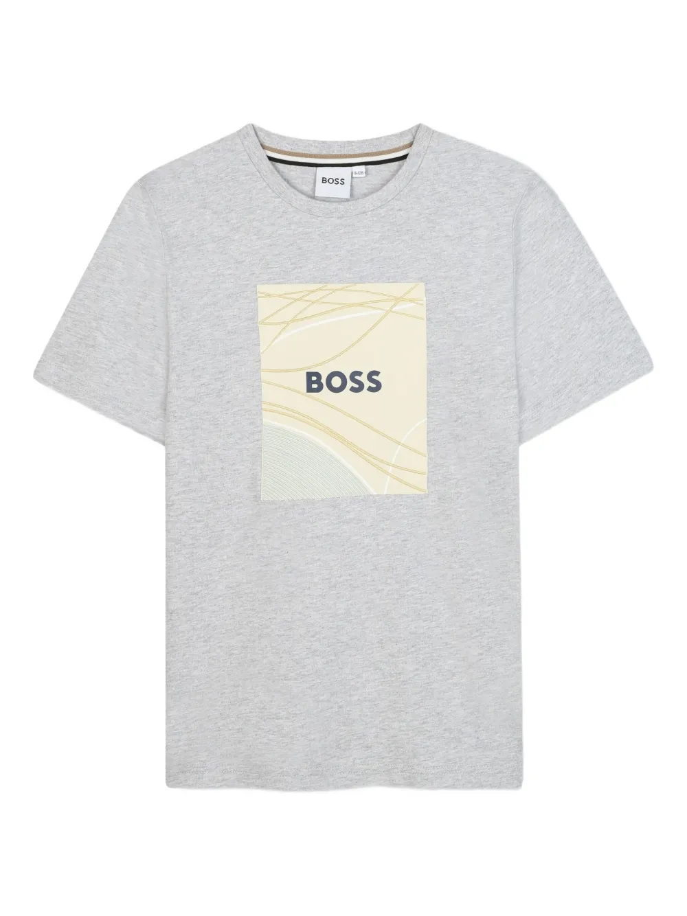 

Футболка с графичным принтом BOSS Kidswear, серый