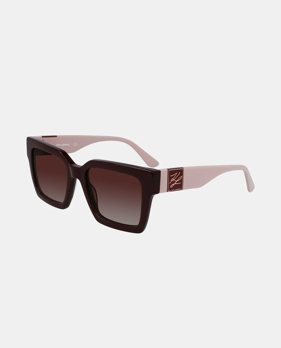 

Квадратные солнцезащитные очки, модель KL6057S Karl Lagerfeld, красный