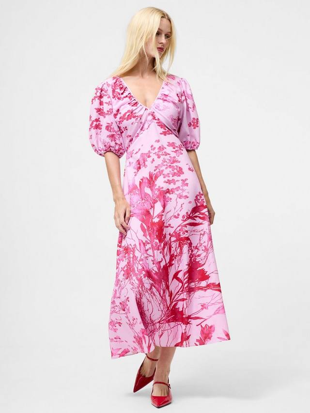 

Платье миди Isla Odette с цветочным принтом French Connection, Pink/Multi