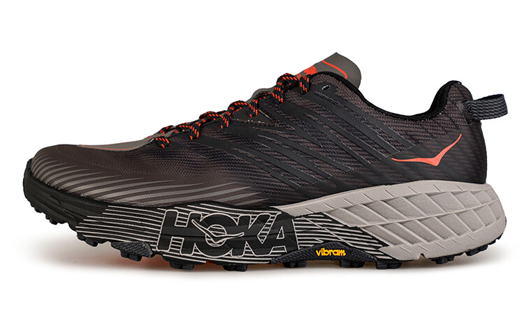 

Кроссовки Speedgoat 4 мужские низкие черные/серые Hoka One One