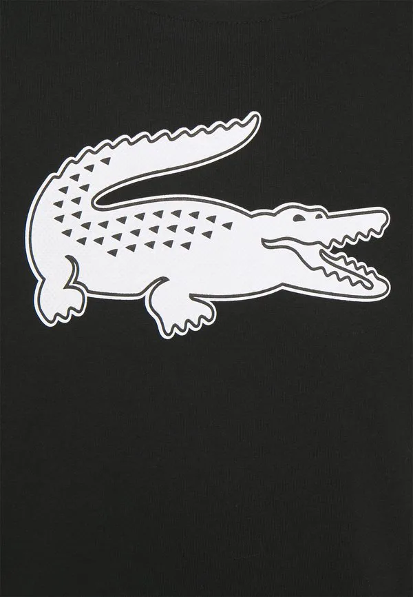 Футболка Lacoste Sport с большим логотипом, спортивная, черный — фото 3