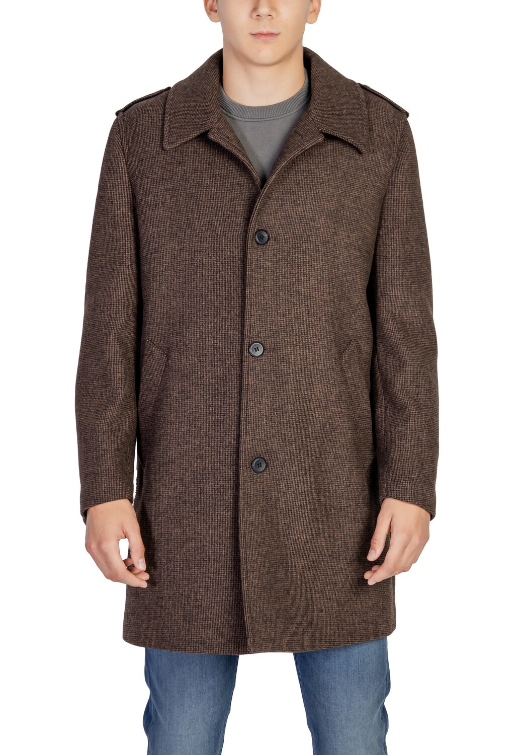 

Пальто Antony Morato на пуговицах, коричневый