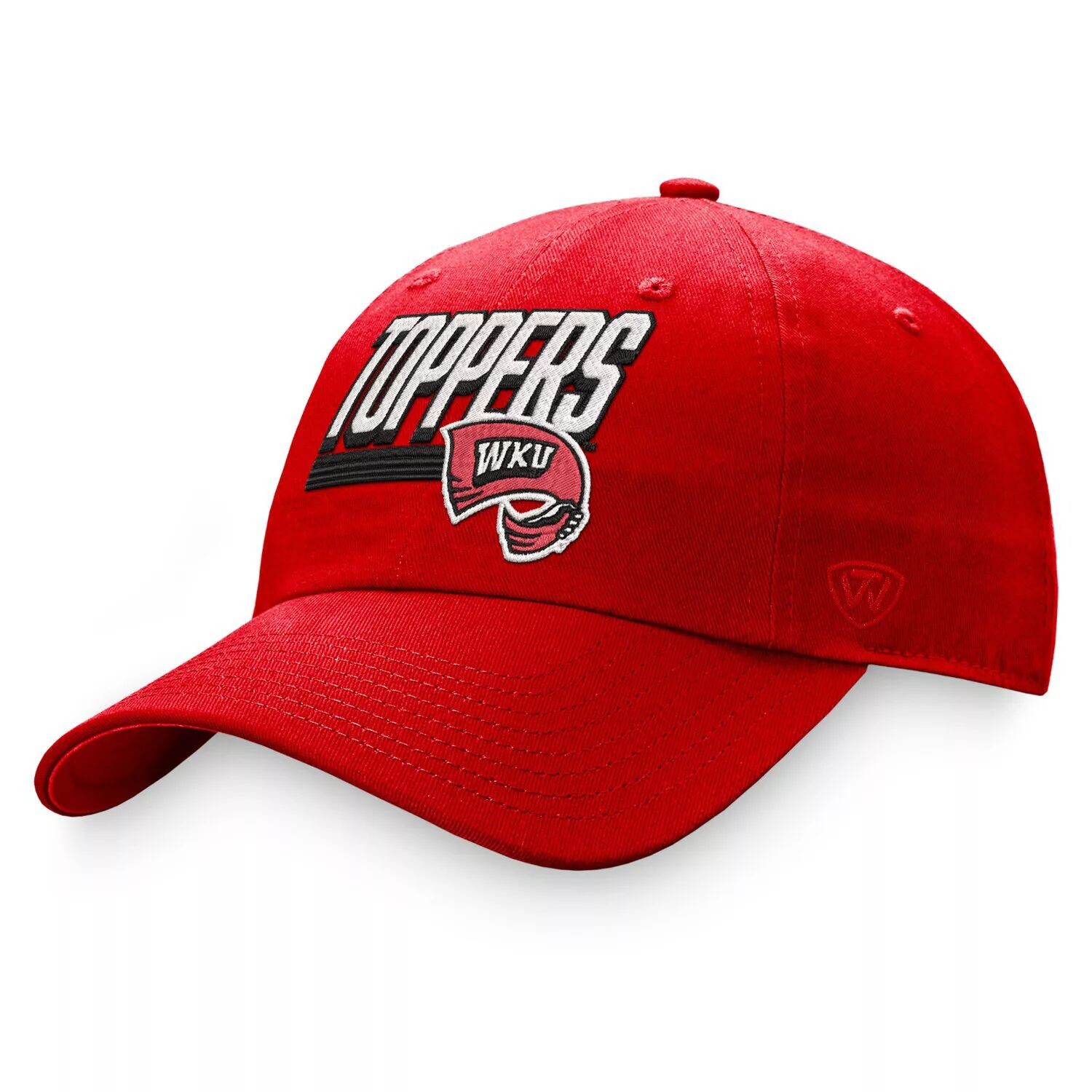 

Мужская регулируемая шляпа Top of the World красная Western Kentucky Hilltoppers Slice