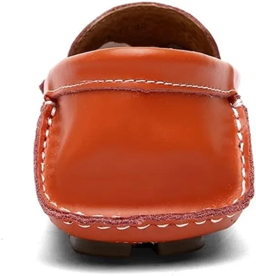 Мокасины кожаные Loafers Orange SayfuR — фото 3