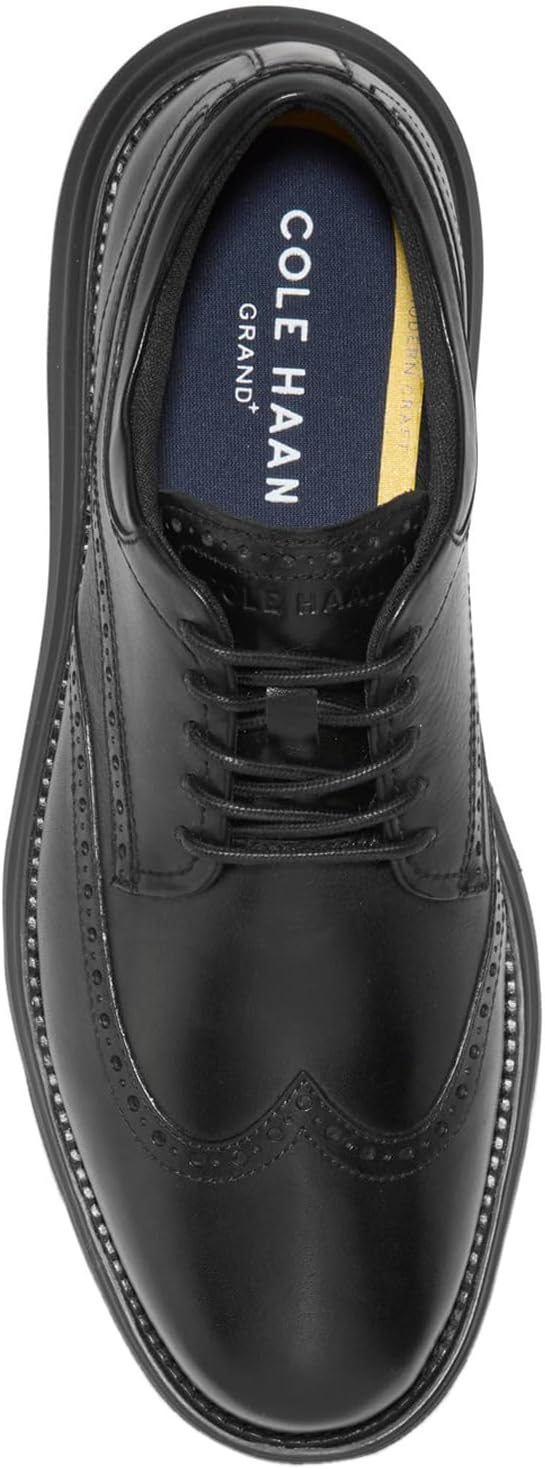 Мужские оксфорды Cole Haan Grand Ultra с ультралегким крыловым носком, черный — фото 4