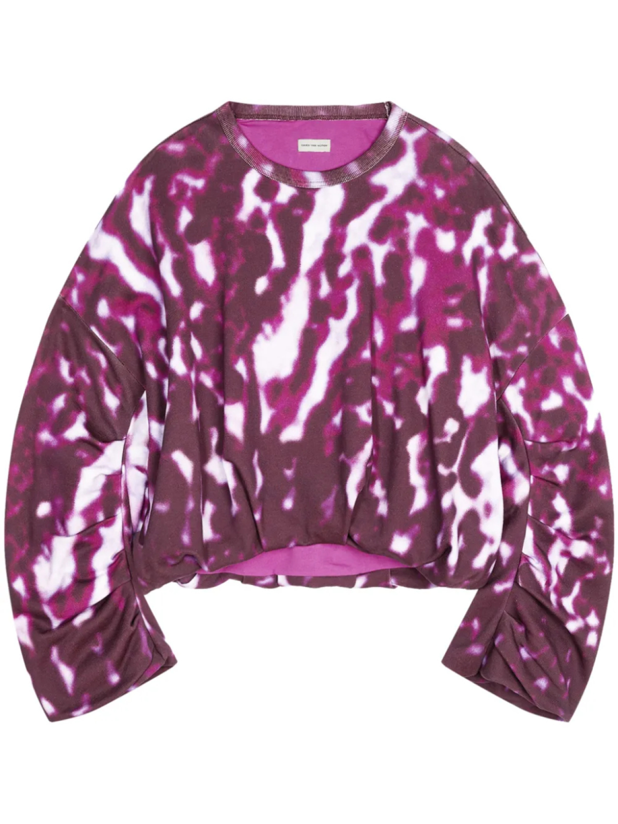 

Толстовка с драпировкой DRIES VAN NOTEN, розовый