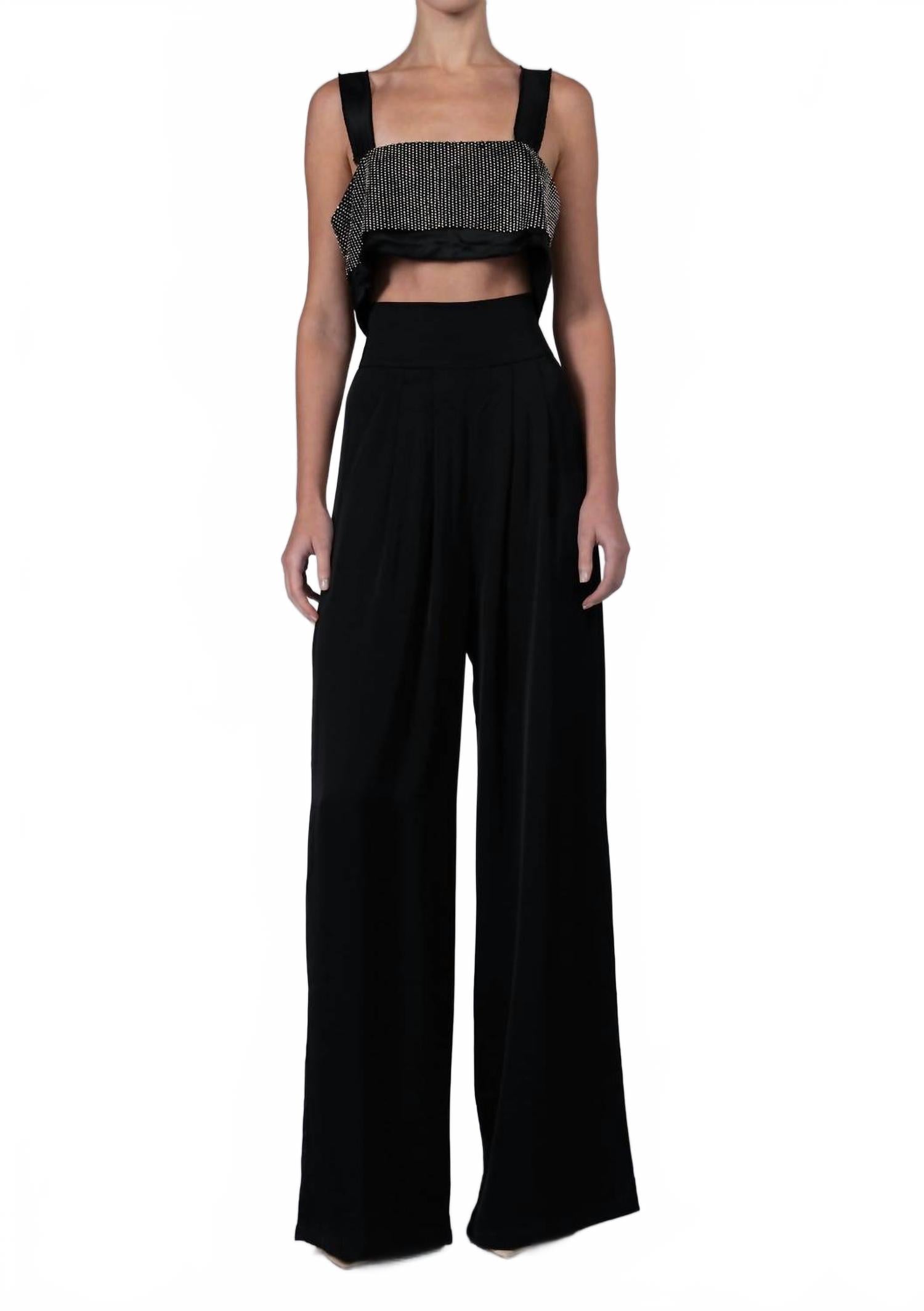 

Капри топ кроп NONCHALANTLABEL, черный