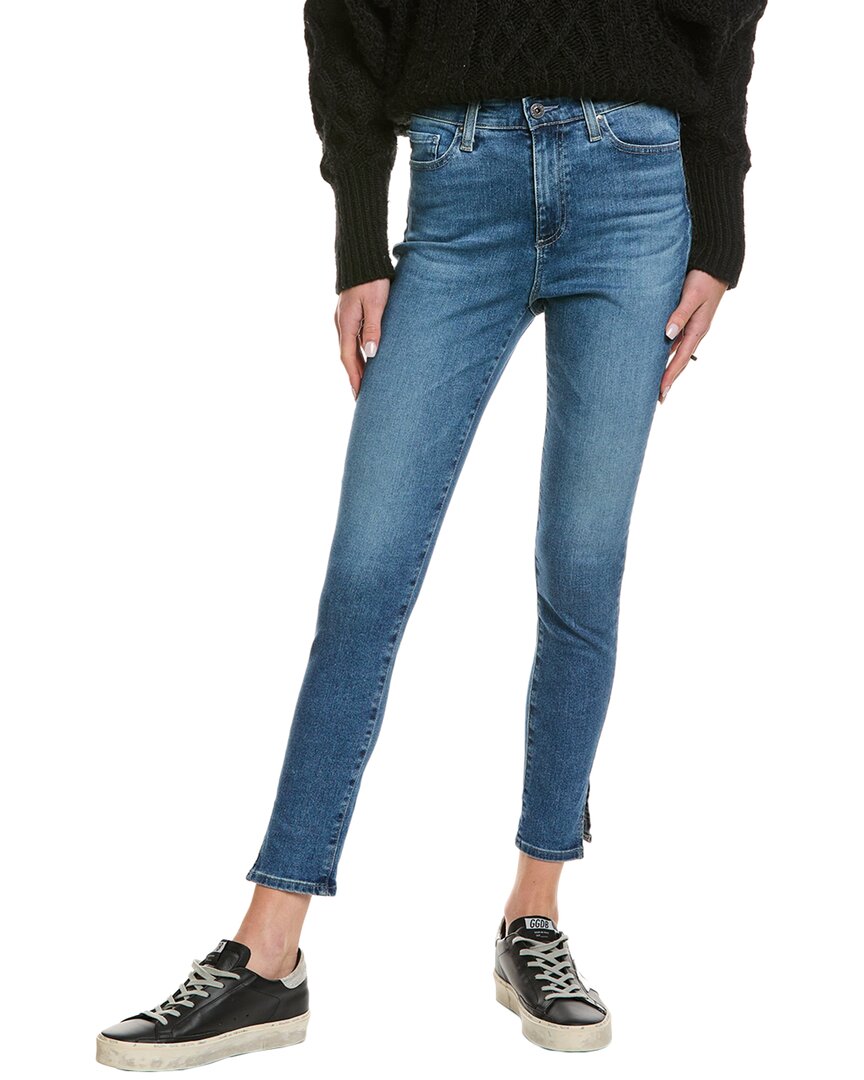 

Джинсы AG Jeans Mila Crystal Clarity с высокой посадкой и обтягивающими щиколотками, синий