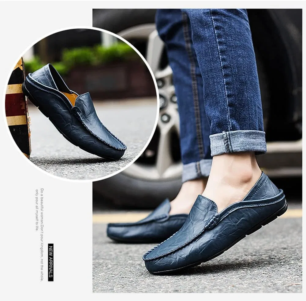 Мокасины мужские Maylrvjv Loafers, синий — фото 4